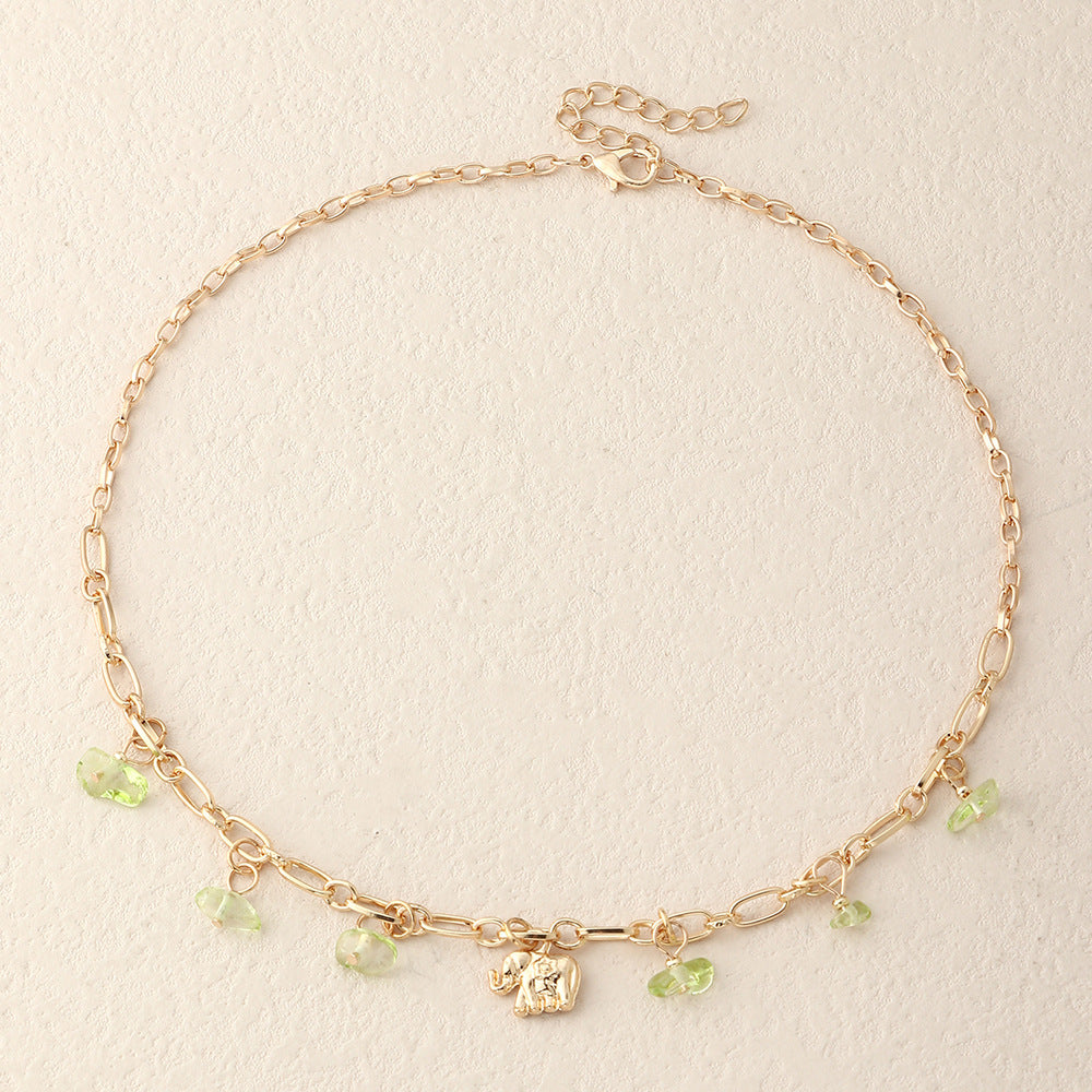 Elefante Collares De Metal Turquesa al por mayor